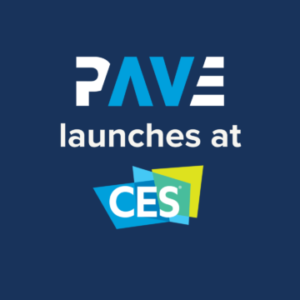 PAVE launches at CES promotional graphic