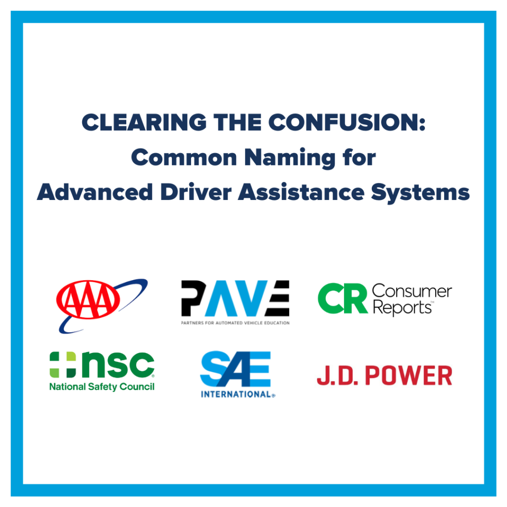 Clearing the Confusion: Common Naming for Advanced Driver Assistance Systems