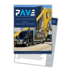 2021 PAVE Annual Report cover