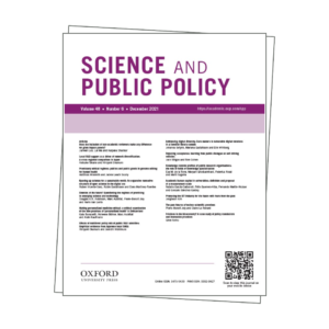 Cover of journal titled Science and Public Policy